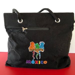 “Mexico” colorful black tote “No Bad Days”
